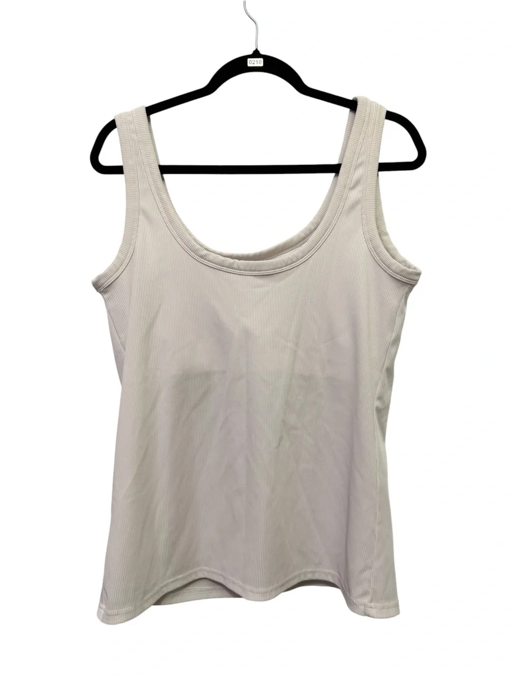 White Ribbed Tank Top - Picture 3 of 7
